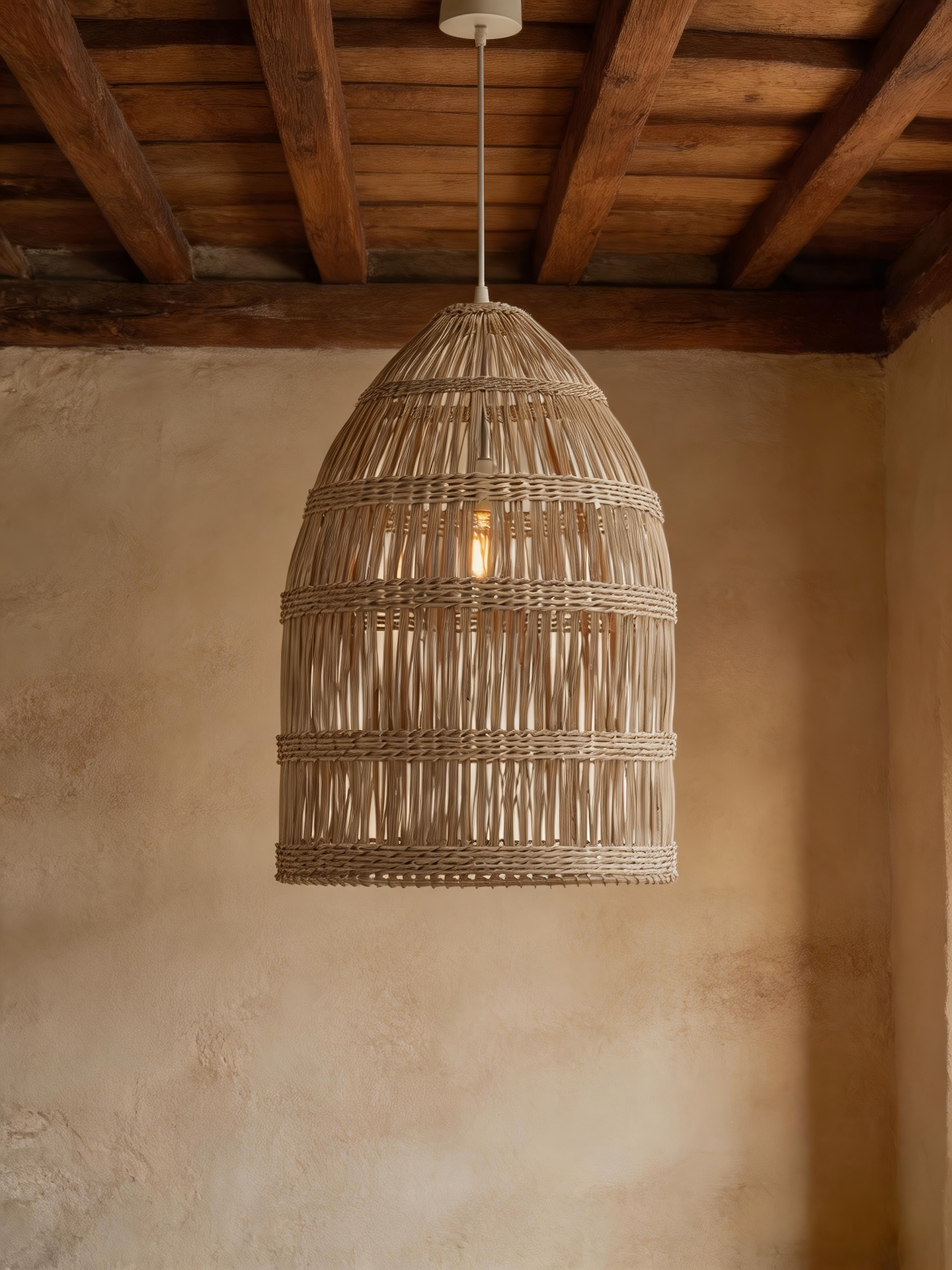 Givre Handwoven Rattan Pendant Light