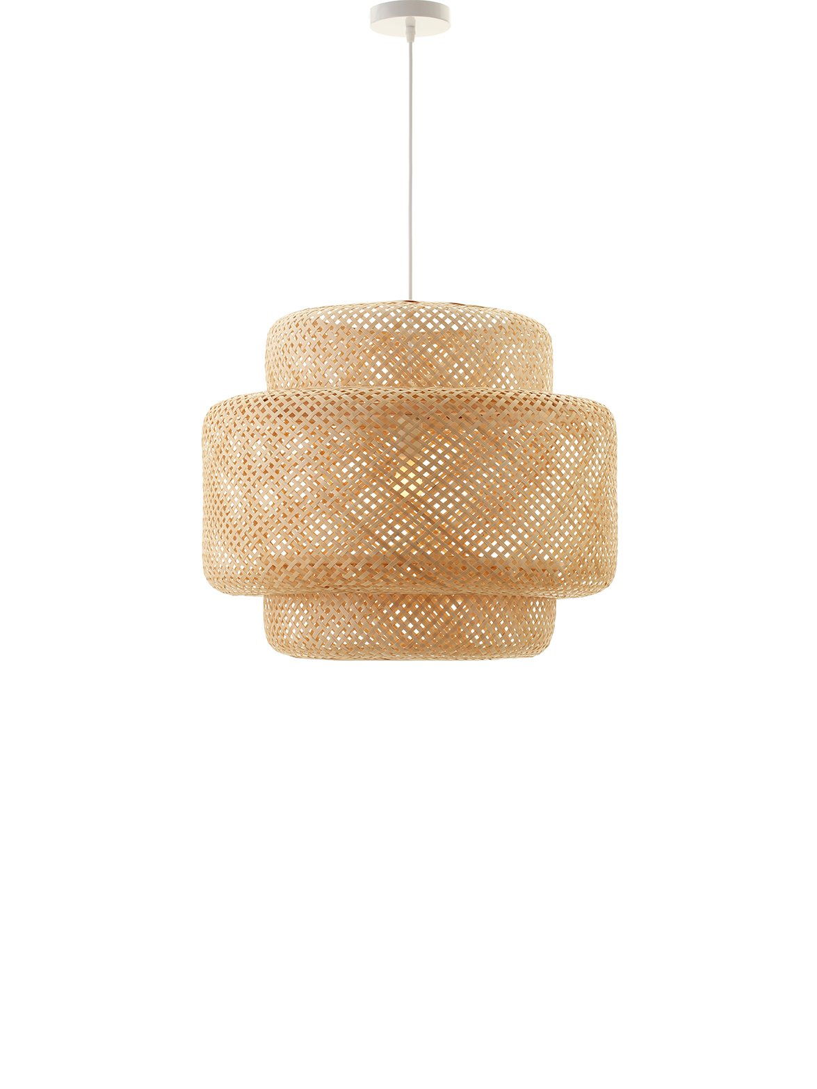 LUEUR – Handcrafted Bamboo Pendant Light, Eco-Friendly Bohemian Hanging Fixture